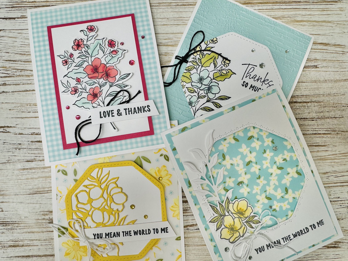 Memorable blooms card class tutorial
